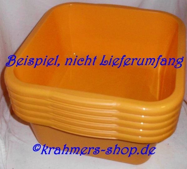 Rectangular bowl, mixing bowl 12 L, orange (approx. 36x33.5x15cm) by Gies
